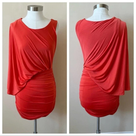 Gracia One Shoulder Bodycon Mini Cocktail Party Dress Size S 5076 - Picture 1 of 10